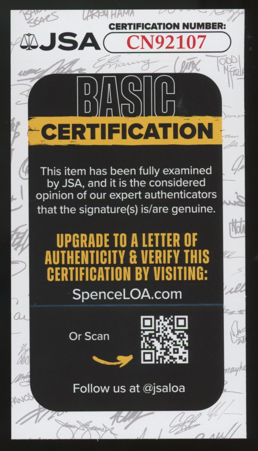1989 Upper Deck John Smoltz RC Signed Autograph #17 JSA Authentic