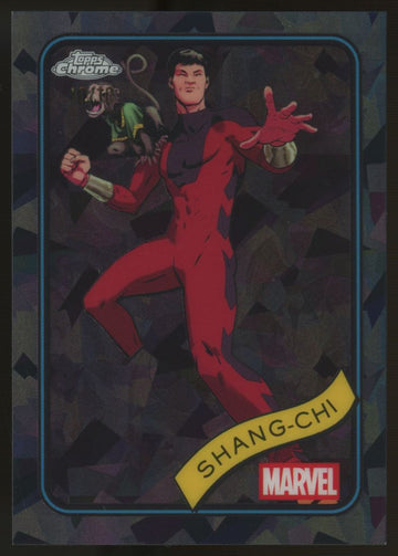 2025 Topps Marvel Chrome Sapphire Shang-Chi Black Refractor 10/10 #159