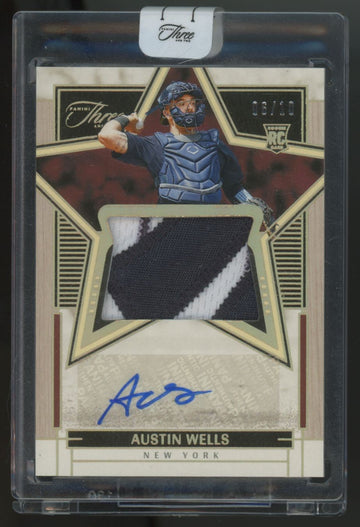 2024 Three & Two Austin Wells RC Lone Star Holo Gold Patch Auto RPA /10 #LSS-AW