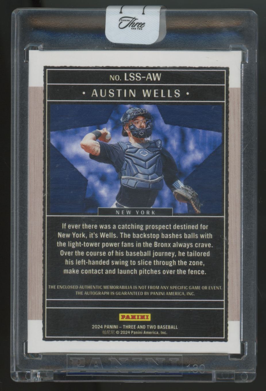 2024 Three & Two Austin Wells RC Lone Star Holo Gold Patch Auto RPA /10 #LSS-AW