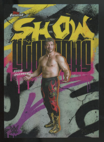 2025 Topps Finest WWE Eddie Guerrero Showstoppers Black Refractor /25 #SSS-EG