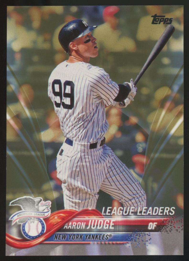 2018 Topps Series One Aaron Judge League Leaders Gold /2018 #193