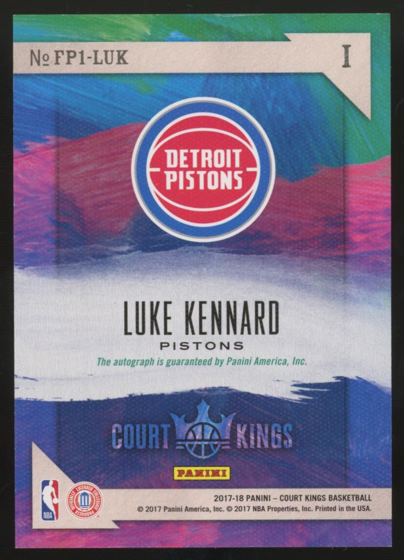 2016-17 Court Kings Luke Kennard RC Fresh Paint Auto #FP1-LUK