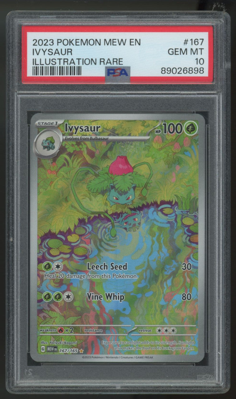 2023 Pokemon Ivysaur 151 Illustration Rare #167 PSA 10