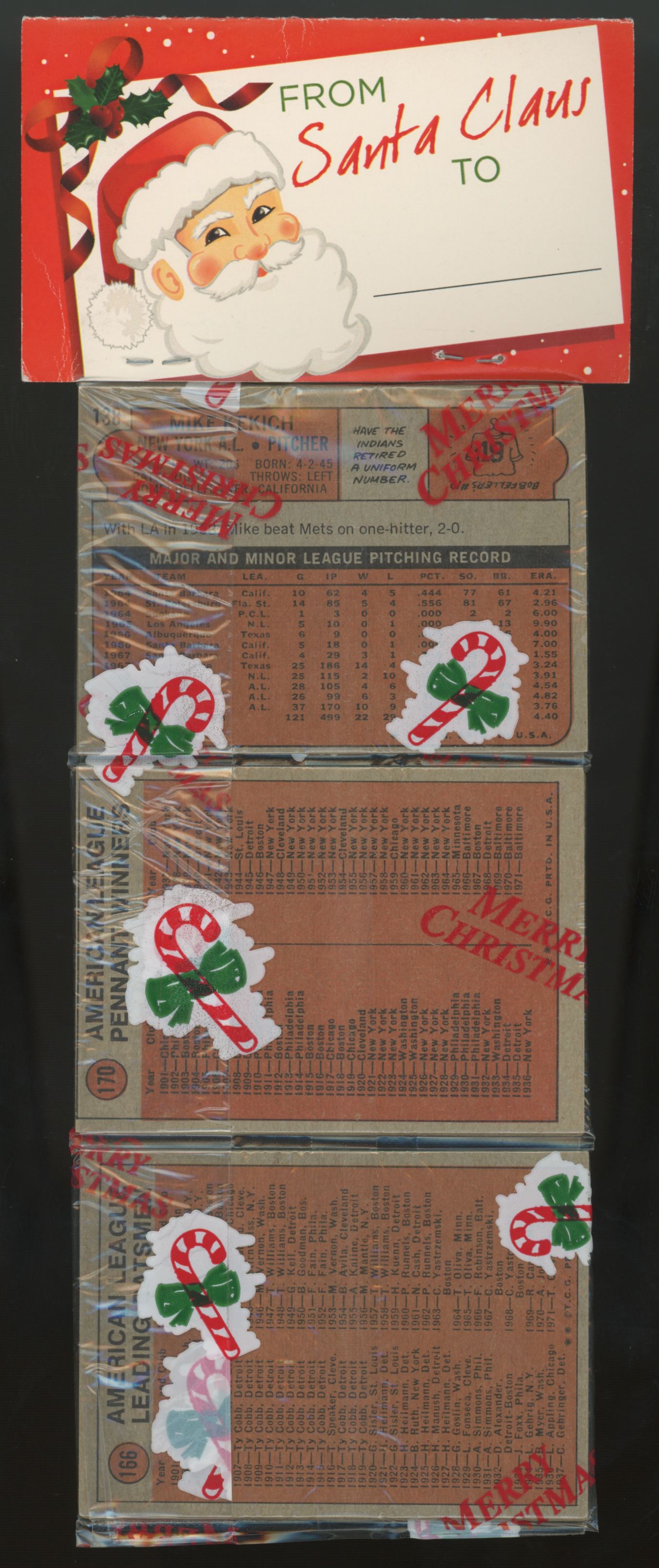 1972 Topps Baseball Holiday Rack Pack