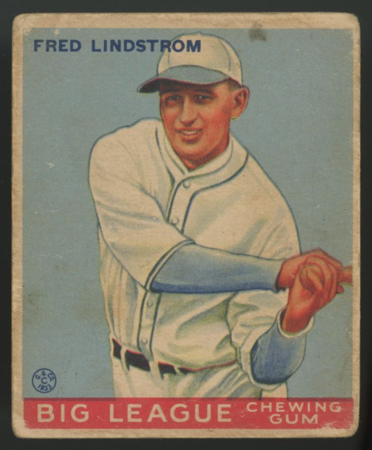1933 Goudey Fred Lindstrom #133 Good