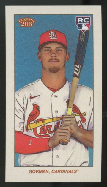 2023 Topps 206 Nolan Gorman RC Mini Interleague Back
