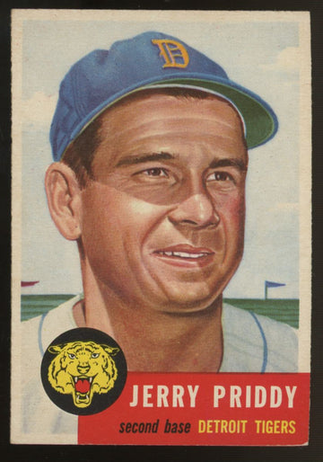 1953 Topps Jerry Priddy #113 EX-EX/MT
