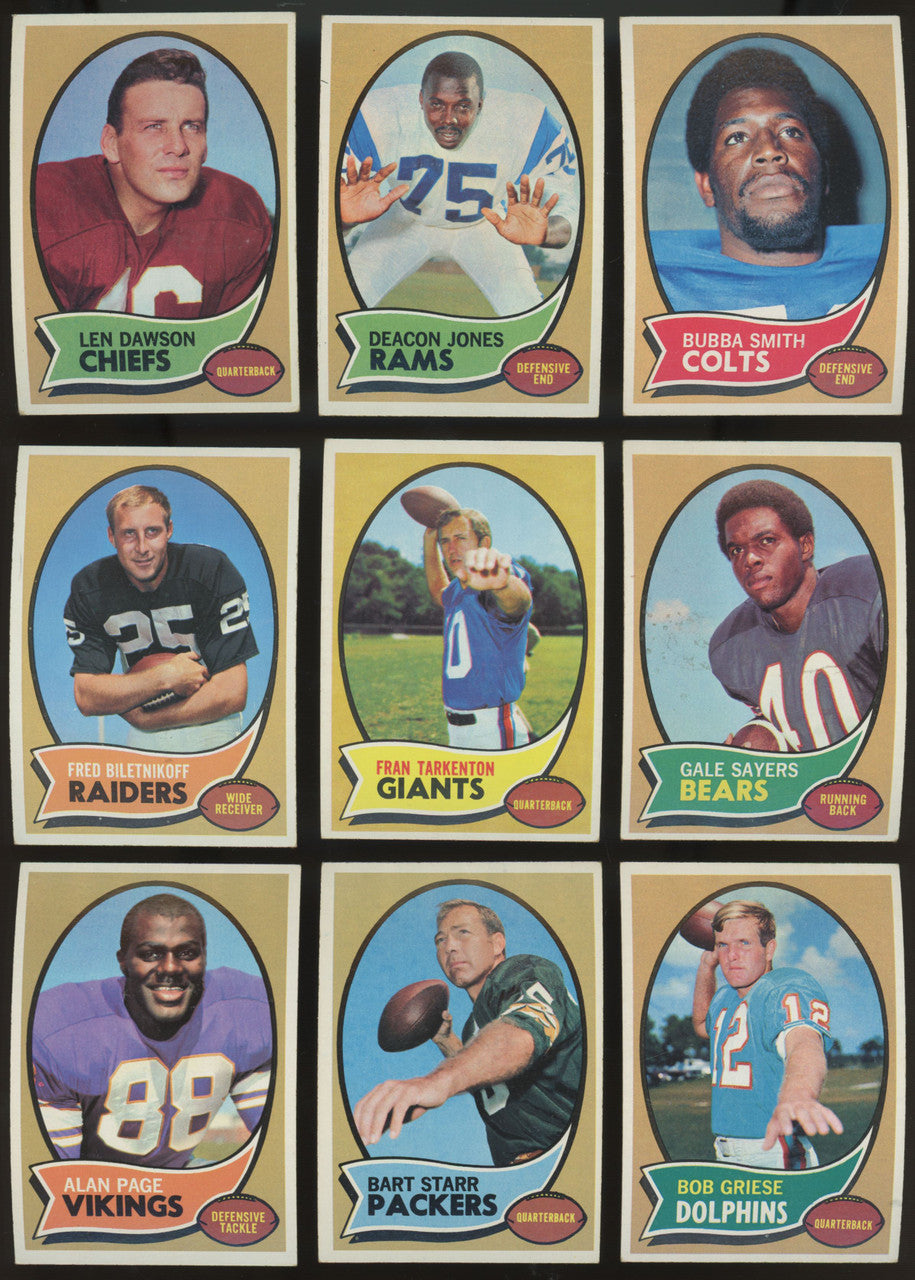 1970 Topps Football Series 1 Complete Set (132) OJ Simpson RC EX Overall