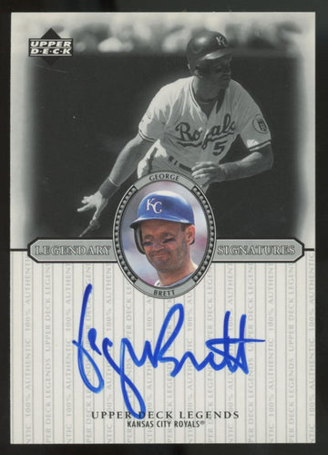2000 Upper Deck George Brett Legendary Signatures Auto #S-GB