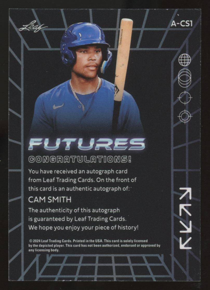 2024 Leaf Cam Smith Futures Auto /99 #A-CS1