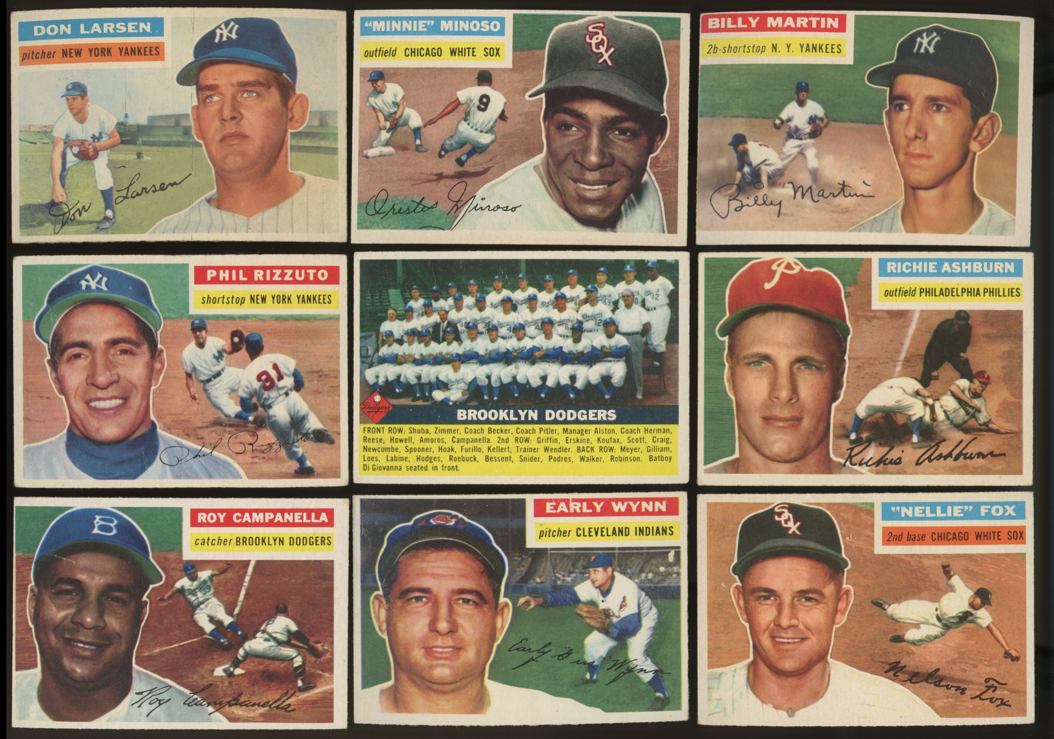 1956 Topps Baseball Complete Set (340) VG-EX