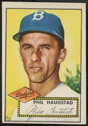 1952 Topps Phil Haugstad #198 VG/EX "A"