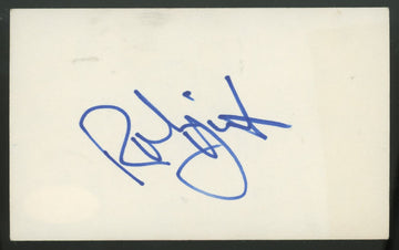 Robin Yount Signed Autographed Index Card JSA