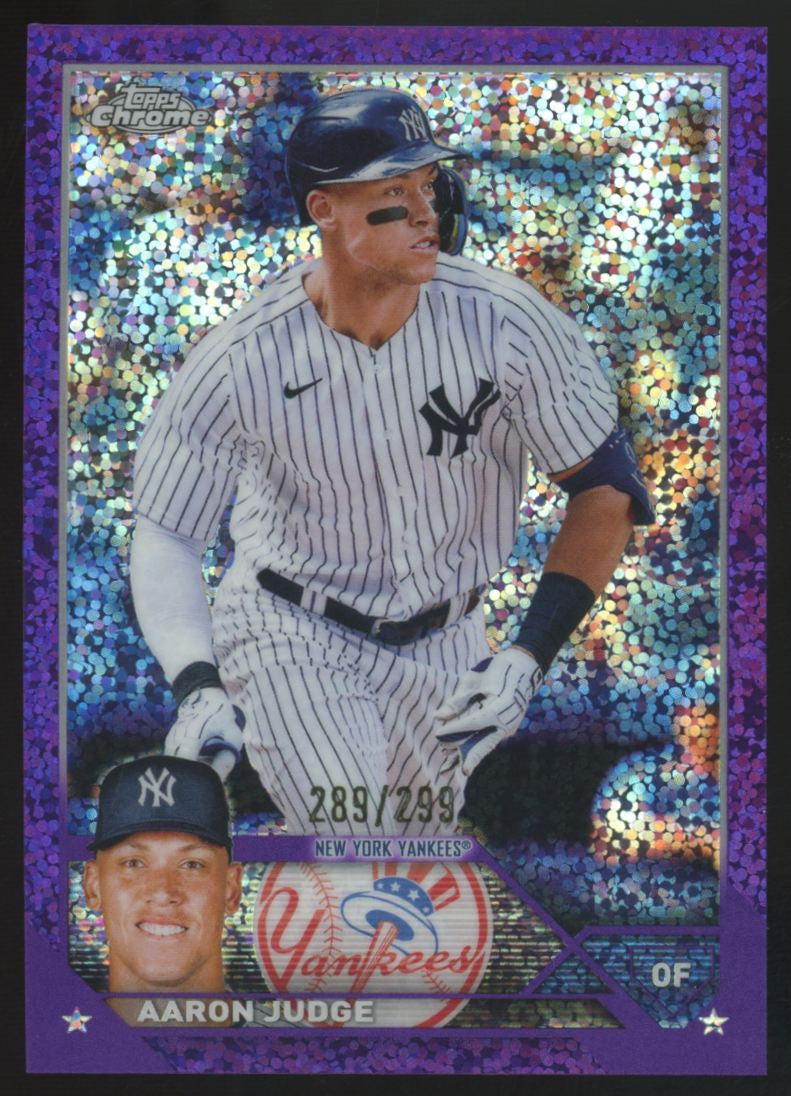 2023 Topps Chrome Aaron Judge Purple Speckle /299 #62