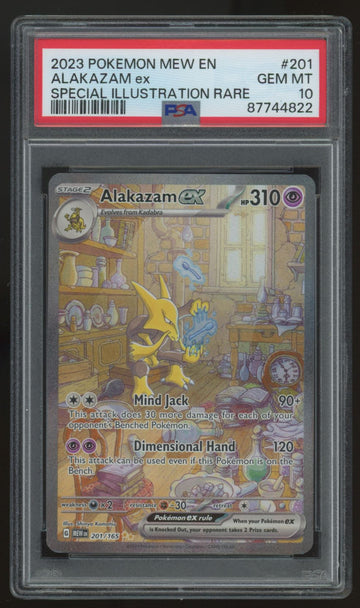 2023 Pokemon Alakazam ex 151 Special Illustration Rare #201 PSA 10