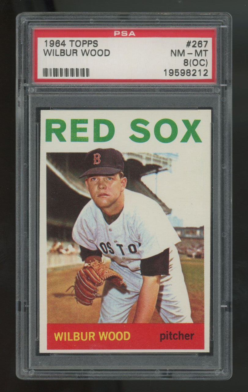 1964 Topps Wilbur Wood RC #267 PSA 8 (OC)