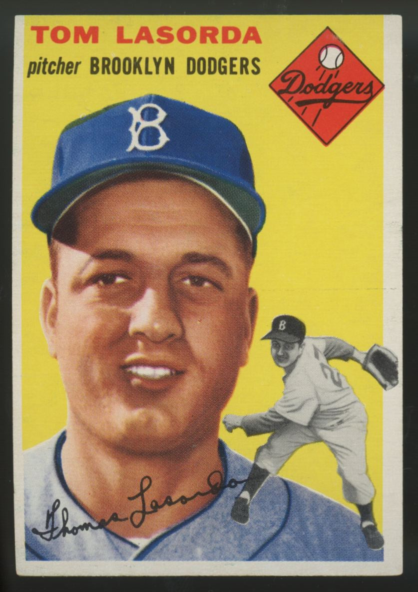 1954 Topps Tom Lasorda RC #132 EX