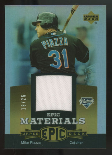 2006 Upper Deck Epic Mike Piazza Gold Patch /25 #EM-MP1