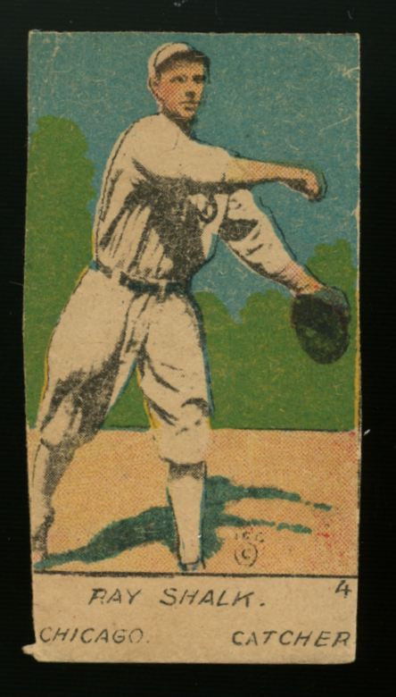 1921 W516-1 Ray Shalk Hand Cut Strip Card