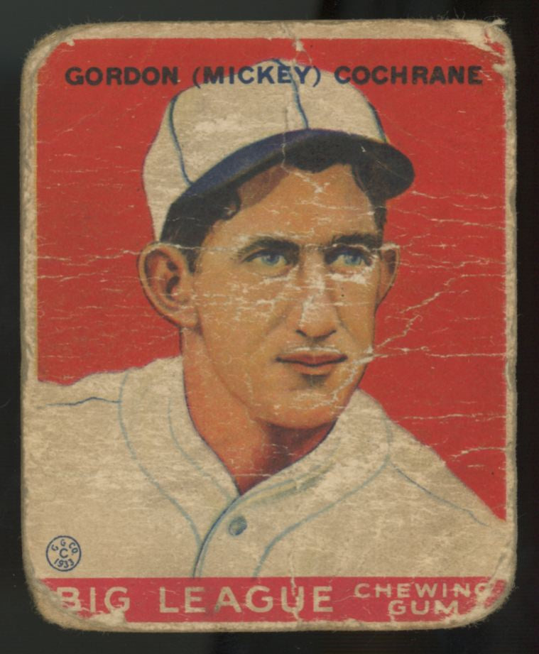 1933 Goudey Gordon Mickey Cochrane #76 Poor