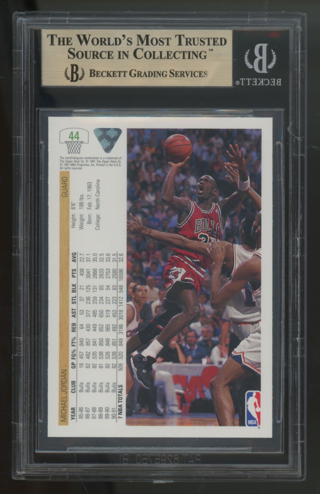 1991-92 Upper Deck Michael Jordan #44 BGS 9.5