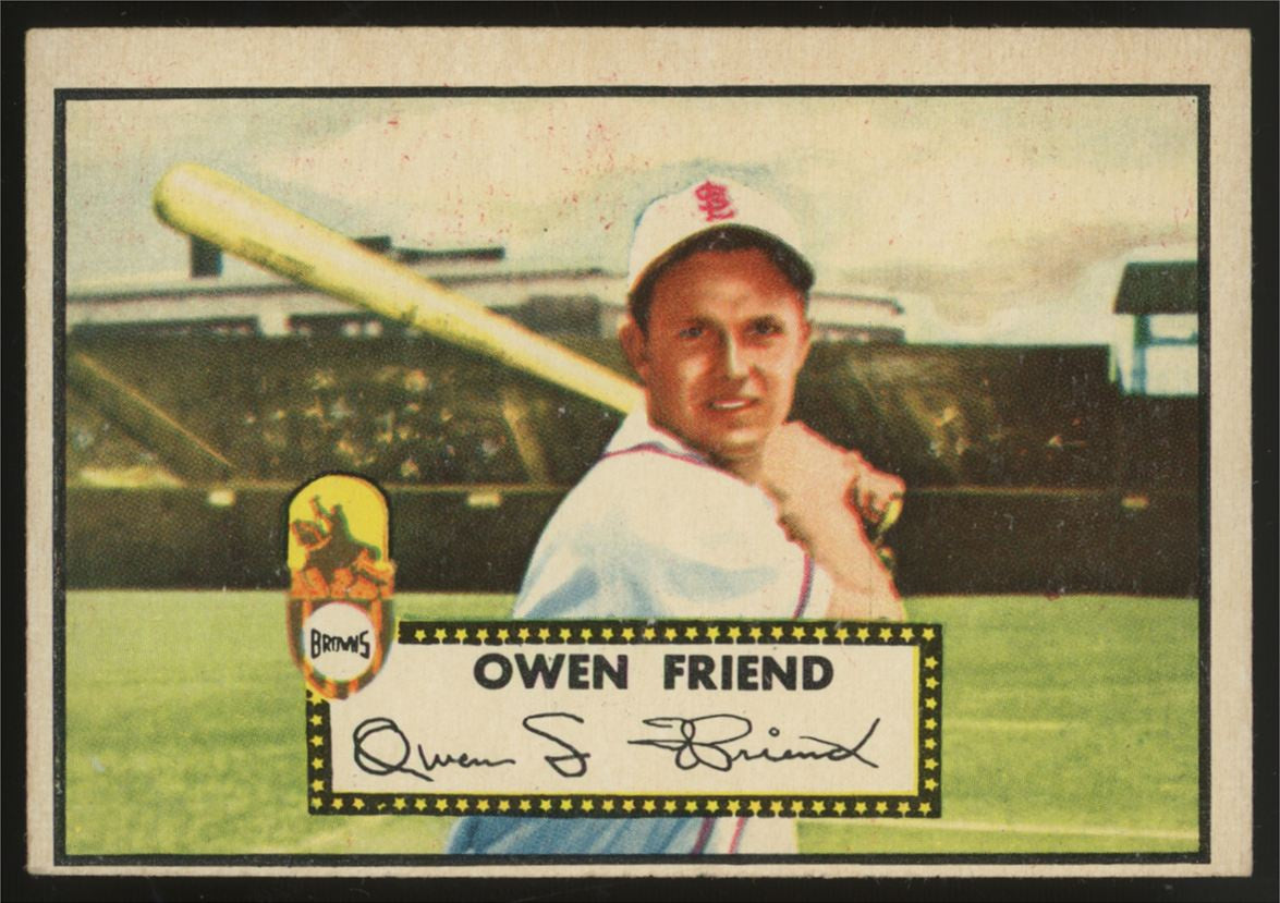1952 Topps Owen Friend #160 EX