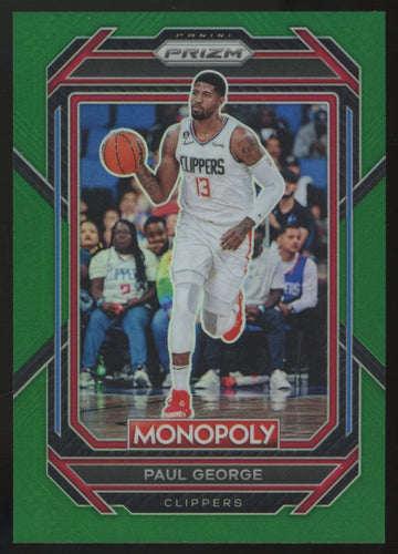 2022-23 Panini Prizm Monopoly Paul George Green /24 #38