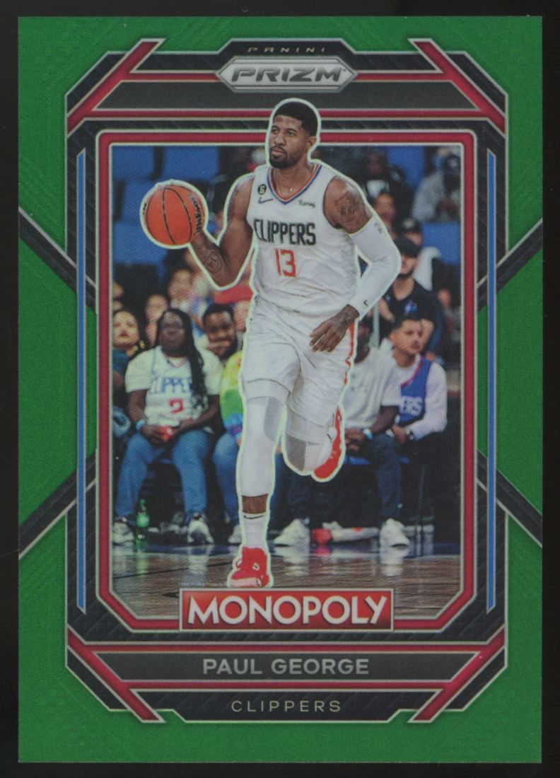 2022-23 Panini Prizm Monopoly Paul George Green /24 #38