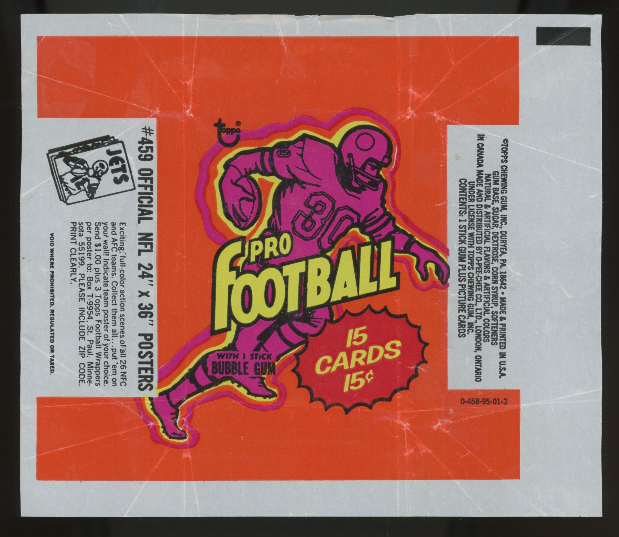 1973 Topps Football Complete Set (528) EX w/ Wax Wrapper & Team CL Variations