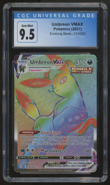 2021 Pokemon Umbreon VMAX Evolving Skies Secret #214 CGC 9.5