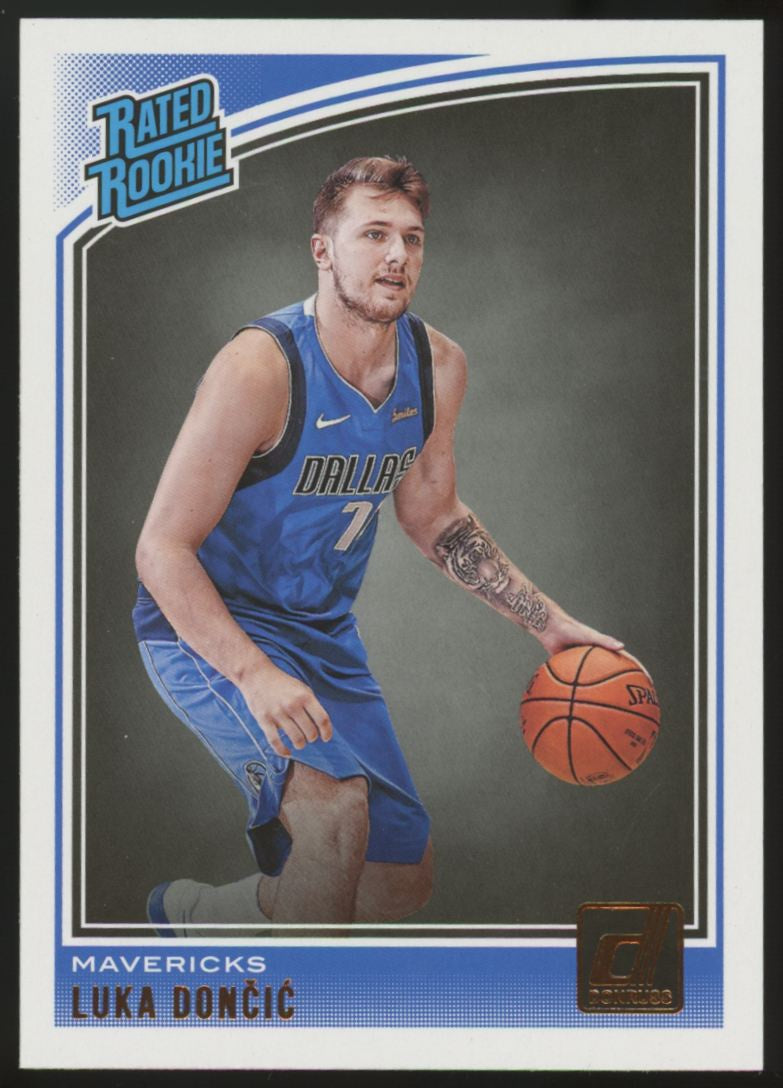 2018-19 Panini Donruss Luka Doncic RC Rated Rookie #177 "A"