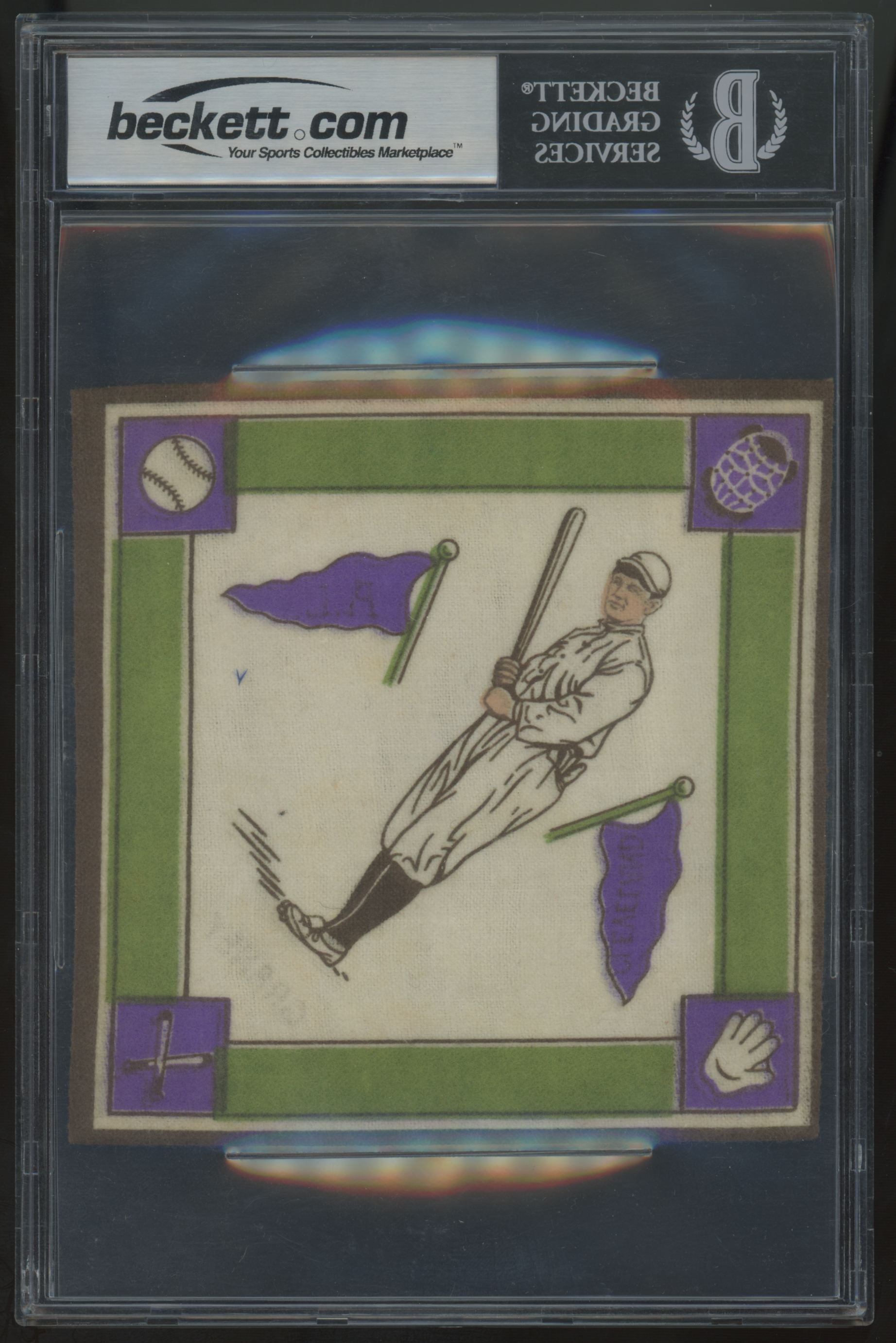 1914 B18 Blankets Jack Graney Purple Pennants BGS 6