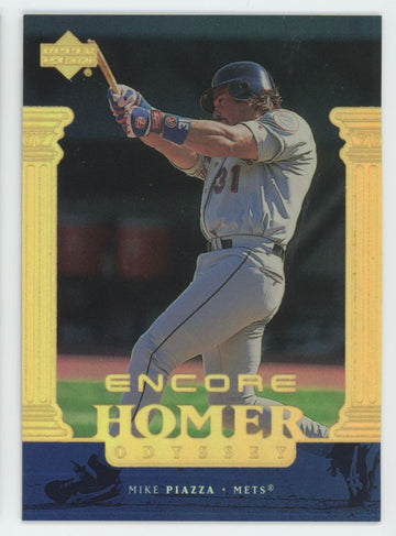 1999 Upper Deck Encore Mike Piazza Homer Gold FX /125 #147