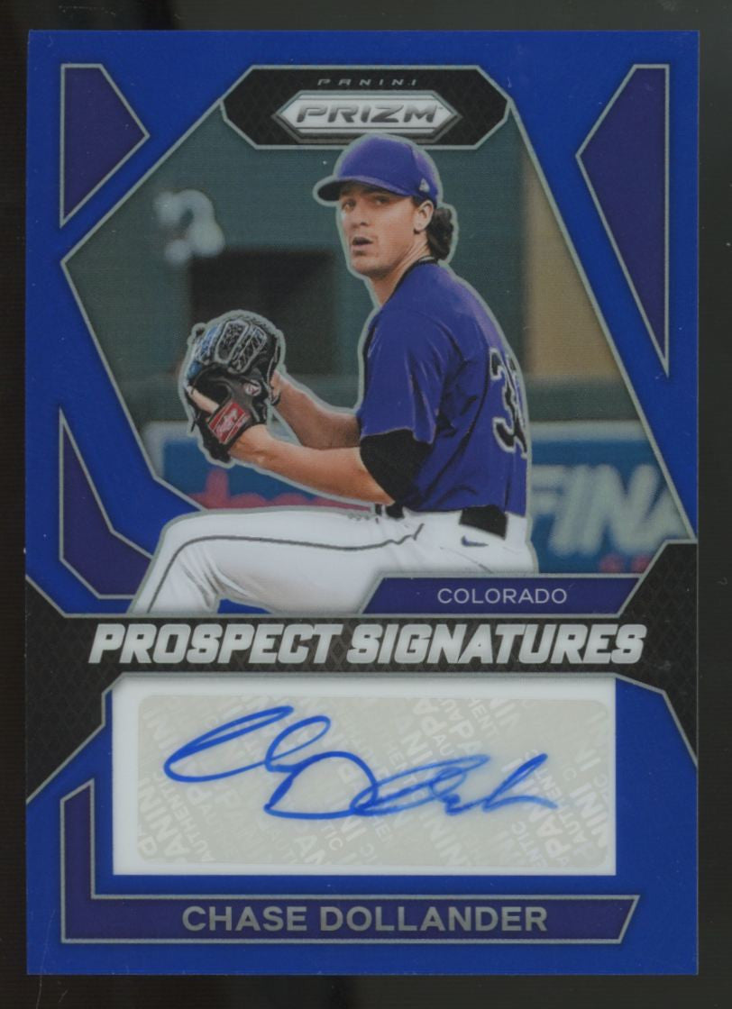 2024 Panini Prizm Chase Dollander Prospect Signatures Blue Auto /49 #PS-CD
