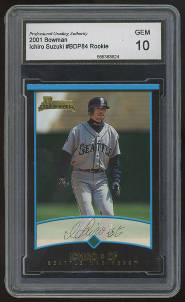 2001 Bowman Ichirio Suzuki RC #BDP84 PGA 10
