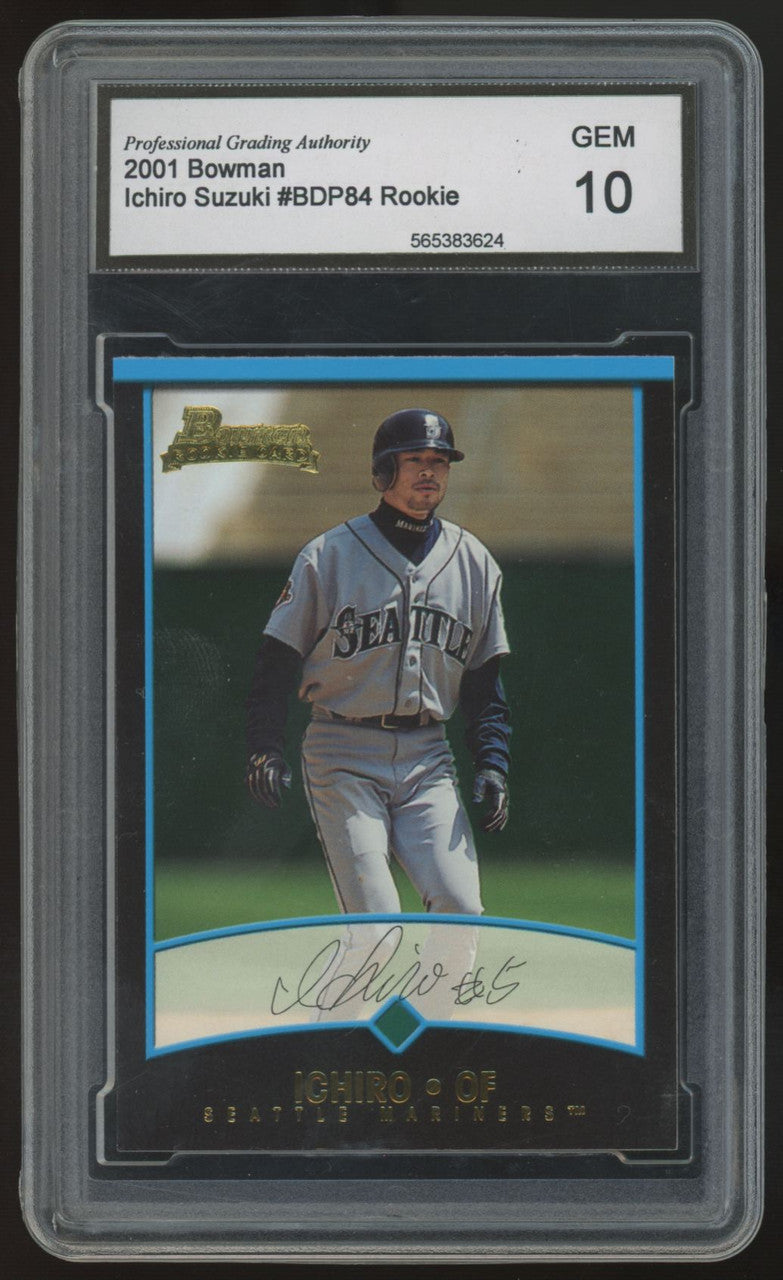 2001 Bowman Ichirio Suzuki RC #BDP84 PGA 10