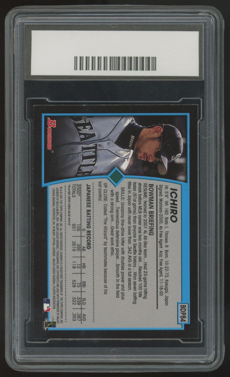 2001 Bowman Ichirio Suzuki RC #BDP84 PGA 10