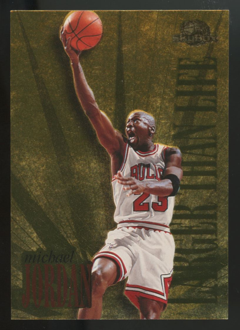 1995-96 Skybox Premium Michael Jordan Larger Than Life #L1 EX