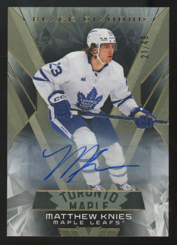 2025-26 Upper Deck Black Diamond Matthew Knies Auto /49 #BDB-MK