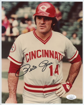 Pete Rose Signed Autographed 8x10 Photo JSA