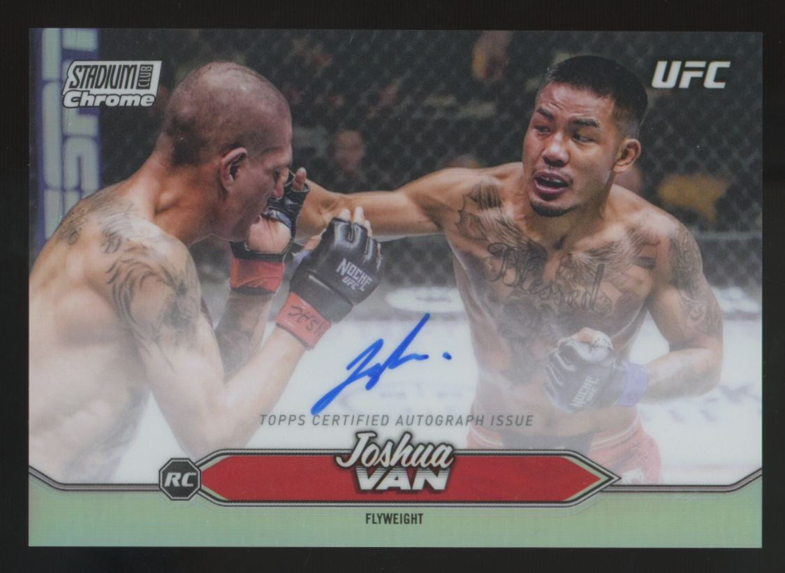 2025 Topps Stadium Club UFC Joshua Van RC Chrome Auto #CAS-JVN