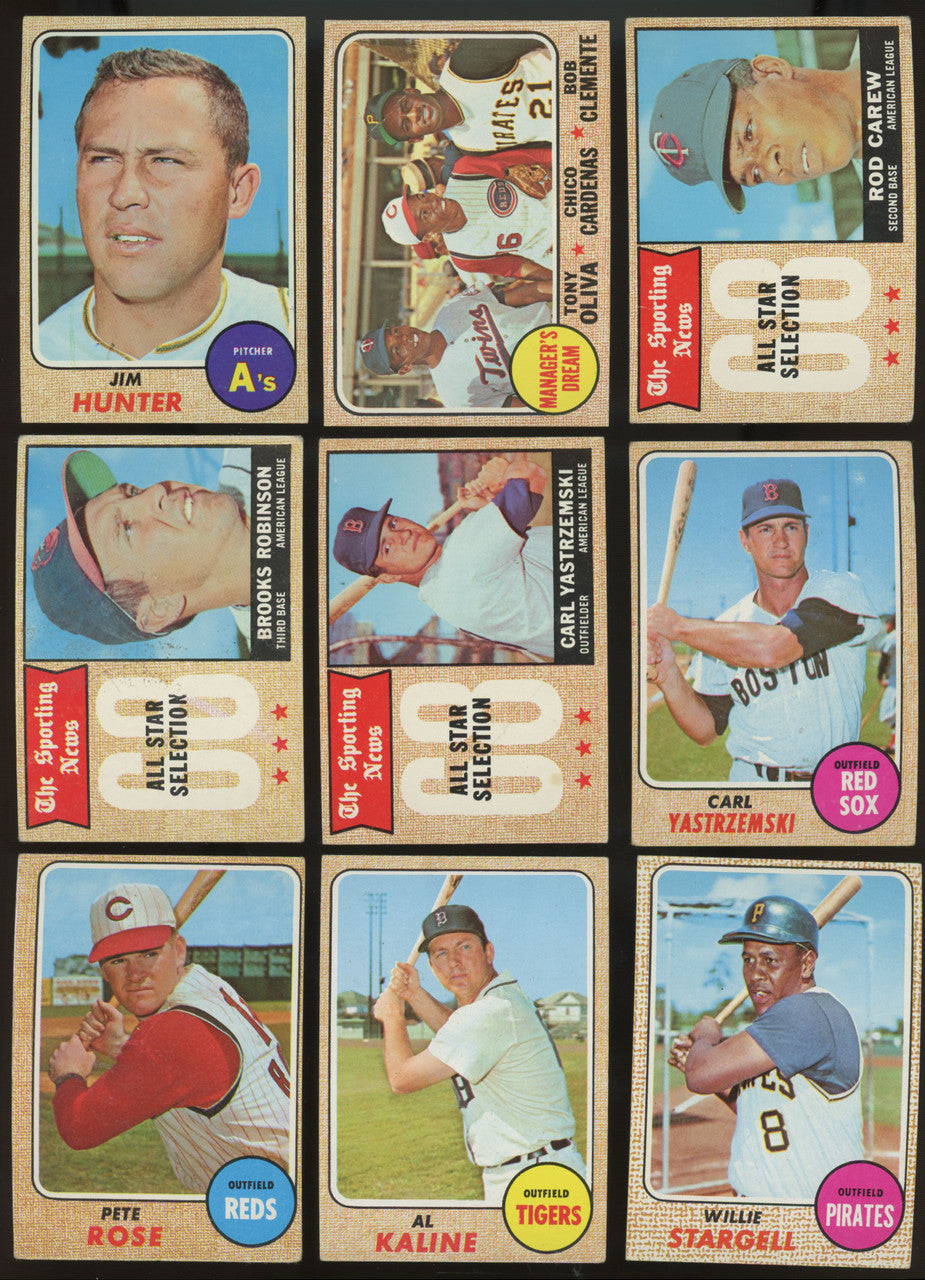 1968 Topps Baseball Complete Set (598) VG-EX Overall Ryan Bench RC