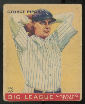 1933 Goudey George Pipgras #12 G/VG