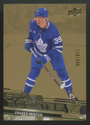 2023/24 Upper Deck Star Rookies Fraser Minten RC Gold Parallel /349 #23