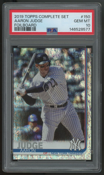 2019 Topps Baseball Factory Set Hobby Aaron Judge Foilboard /162 #150 PSA 10