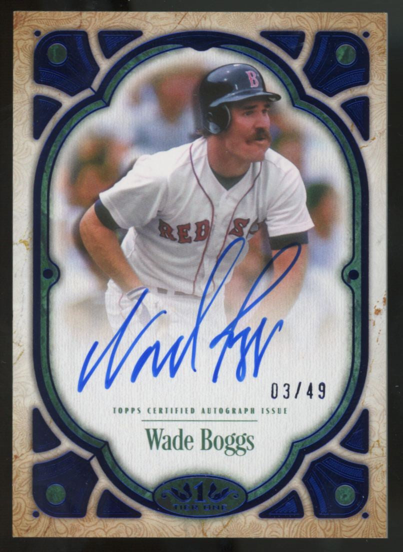 2026 Topps Tier One Wade Boggs Auto /49 #T1A-WB
