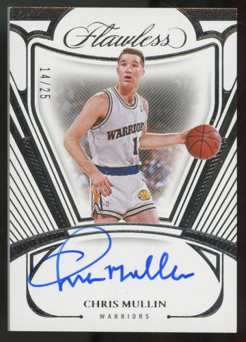 2023-24 Panini Flawless Chris Mullin Flawless Auto /25 #FA-CMG