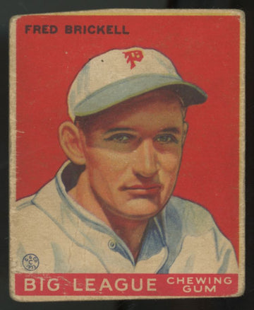 1933 Goudey Fred Brickell #38 Poor