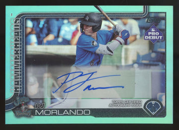 2025 Topps Pro Debut PJ Morlando Aqua Refractor Auto /75 #PD-163